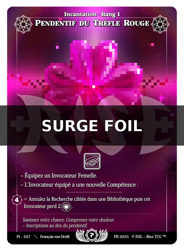 Pendentif Du Trèfle Rouge #Pt - 247 Prestige 2025 (FR) [RISE]