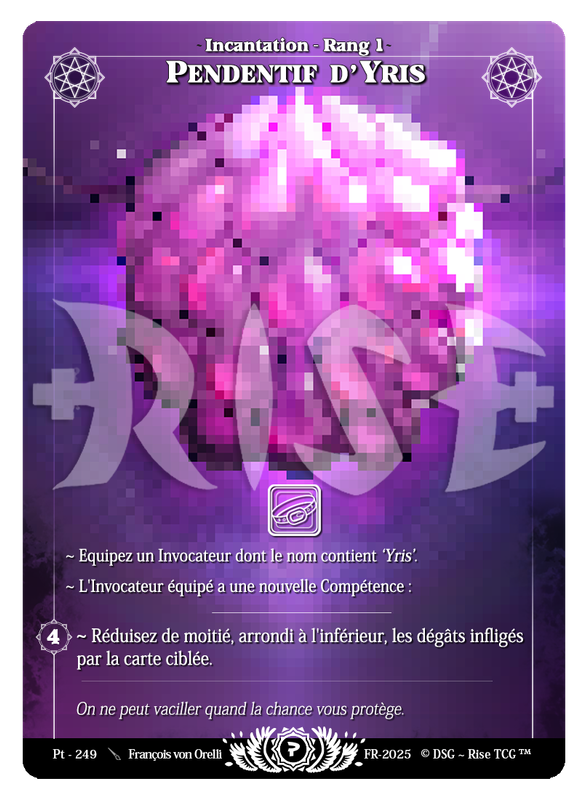 Pendentif D'Yris #Pt - 249 Prestige 2025 (FR) [RISE]
