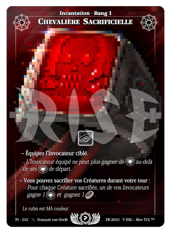 Chevalière Sacrificielle #Pt - 252 Prestige 2025 (FR) [RISE]