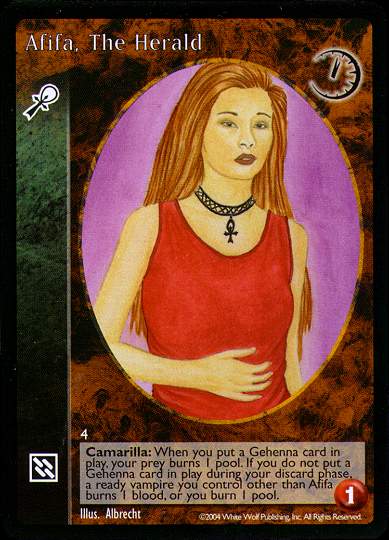 Afifa, The Herald [Gehenna set] - VTES CCG