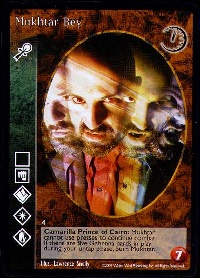 Mukhtar Bey [Gehenna set] - VTES CCG