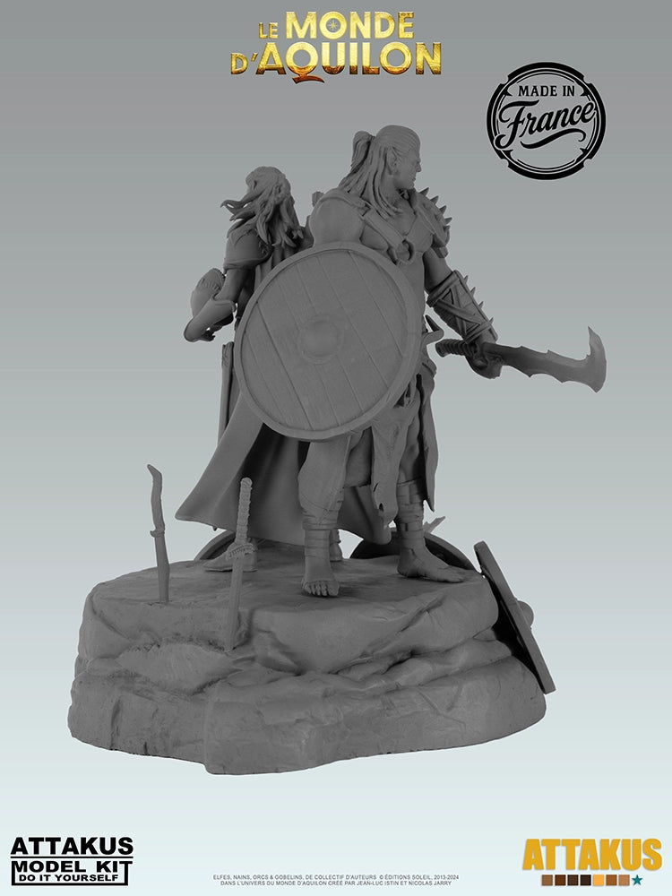 Diorama des boucliers à peindre - BD Elfes, Aquilon