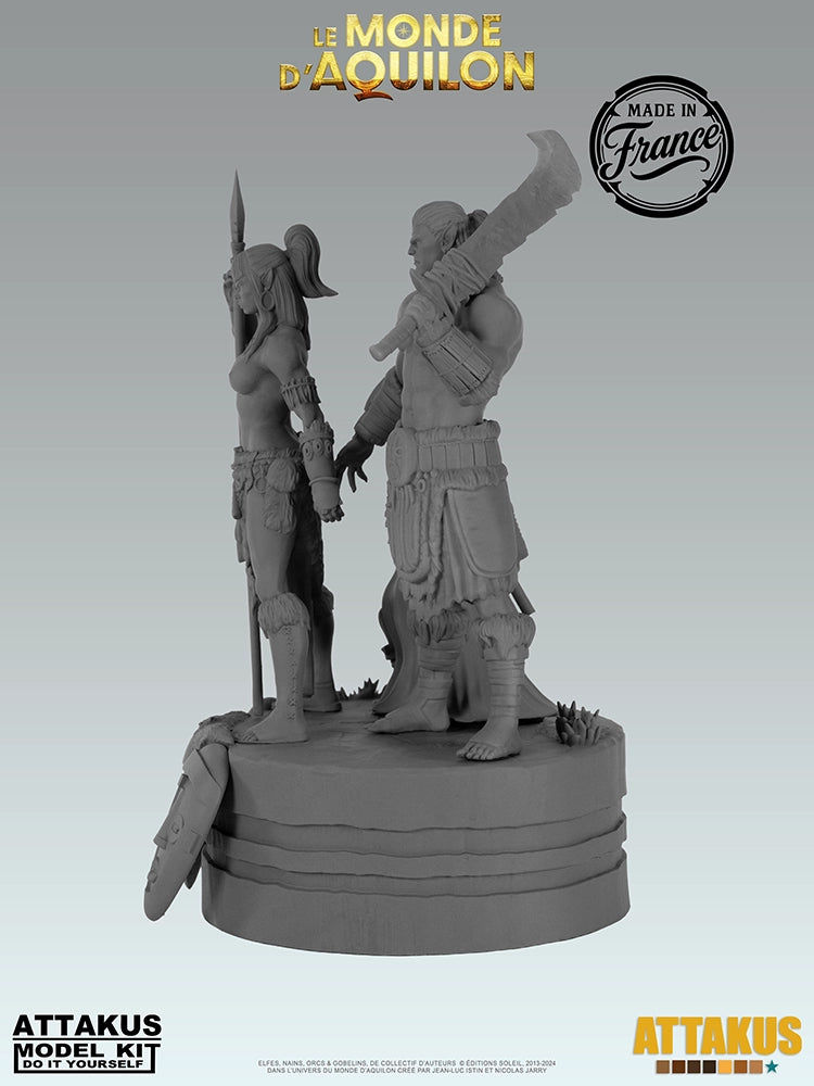 Diorama des masques à peindre - BD Elfes, Aquilon