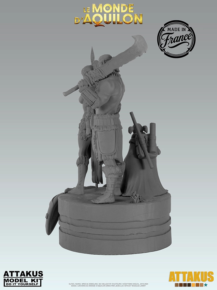 Diorama des masques à peindre - BD Elfes, Aquilon