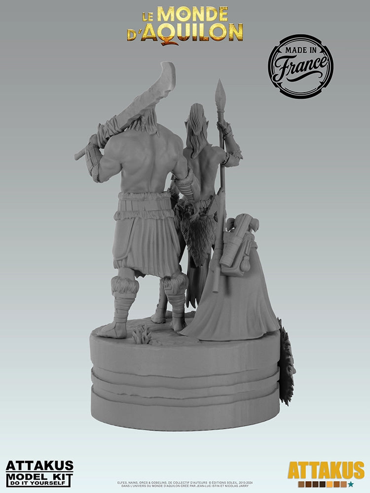 Diorama des masques à peindre - BD Elfes, Aquilon