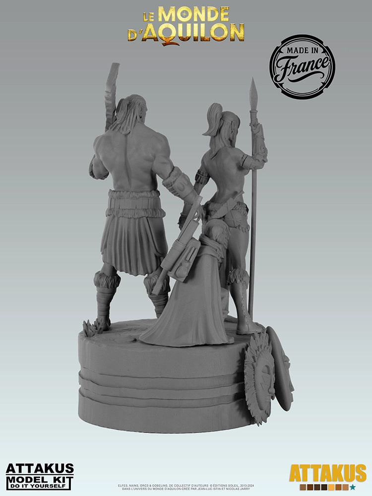 Diorama des masques à peindre - BD Elfes, Aquilon