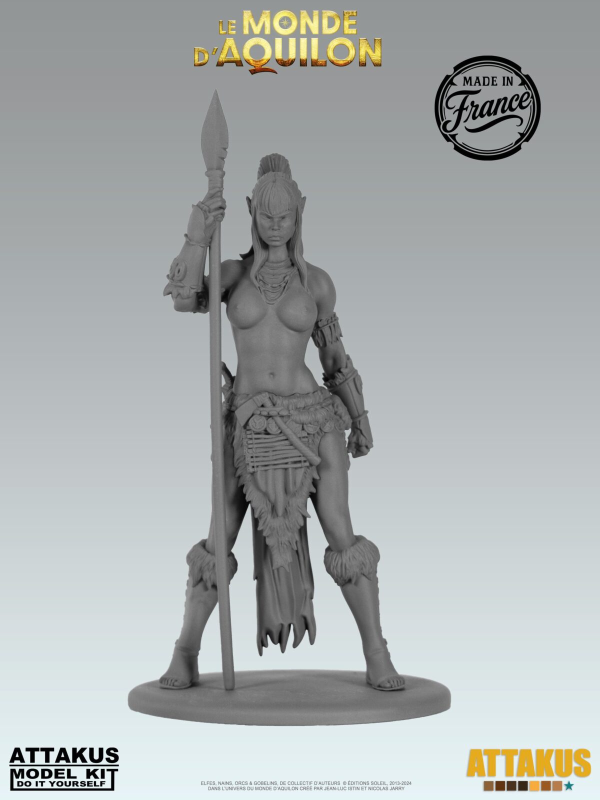 Figurine Lea’saa (Elfes) à peindre - taille M (6-9cm)