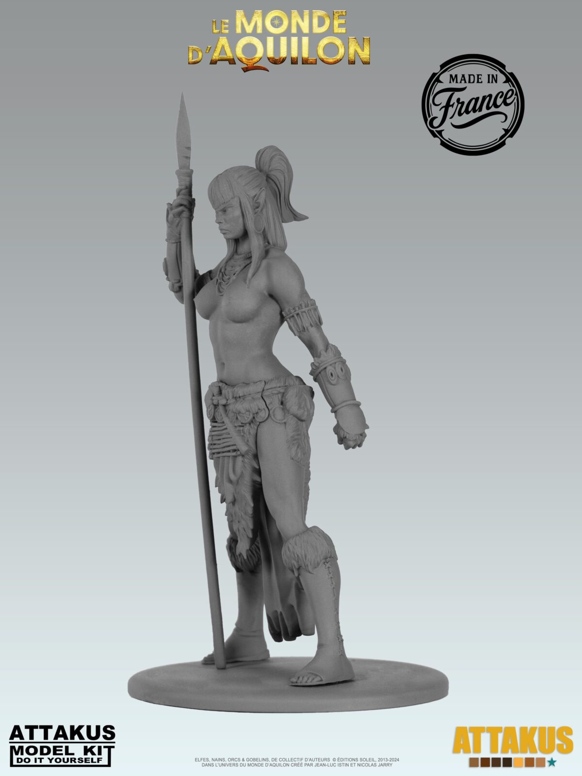 Figurine Lea’saa (Elfes) à peindre - taille M (6-9cm)