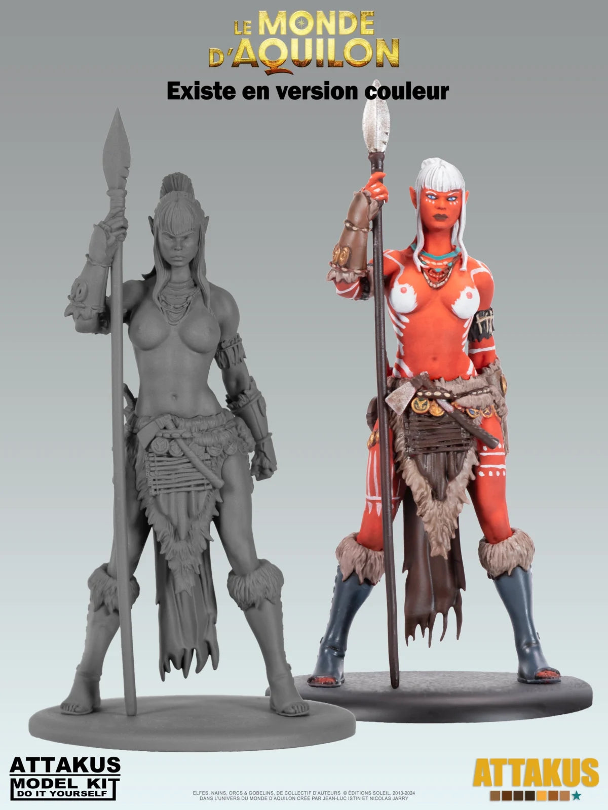 Figurine Lea’saa (Elfes) à peindre - taille M (6-9cm)