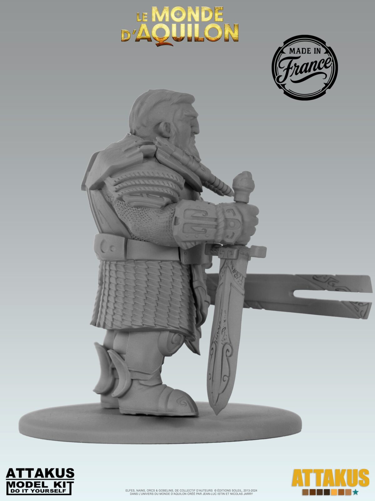 Figurine Redwin (Nains) à peindre - taille M (6-9cm)