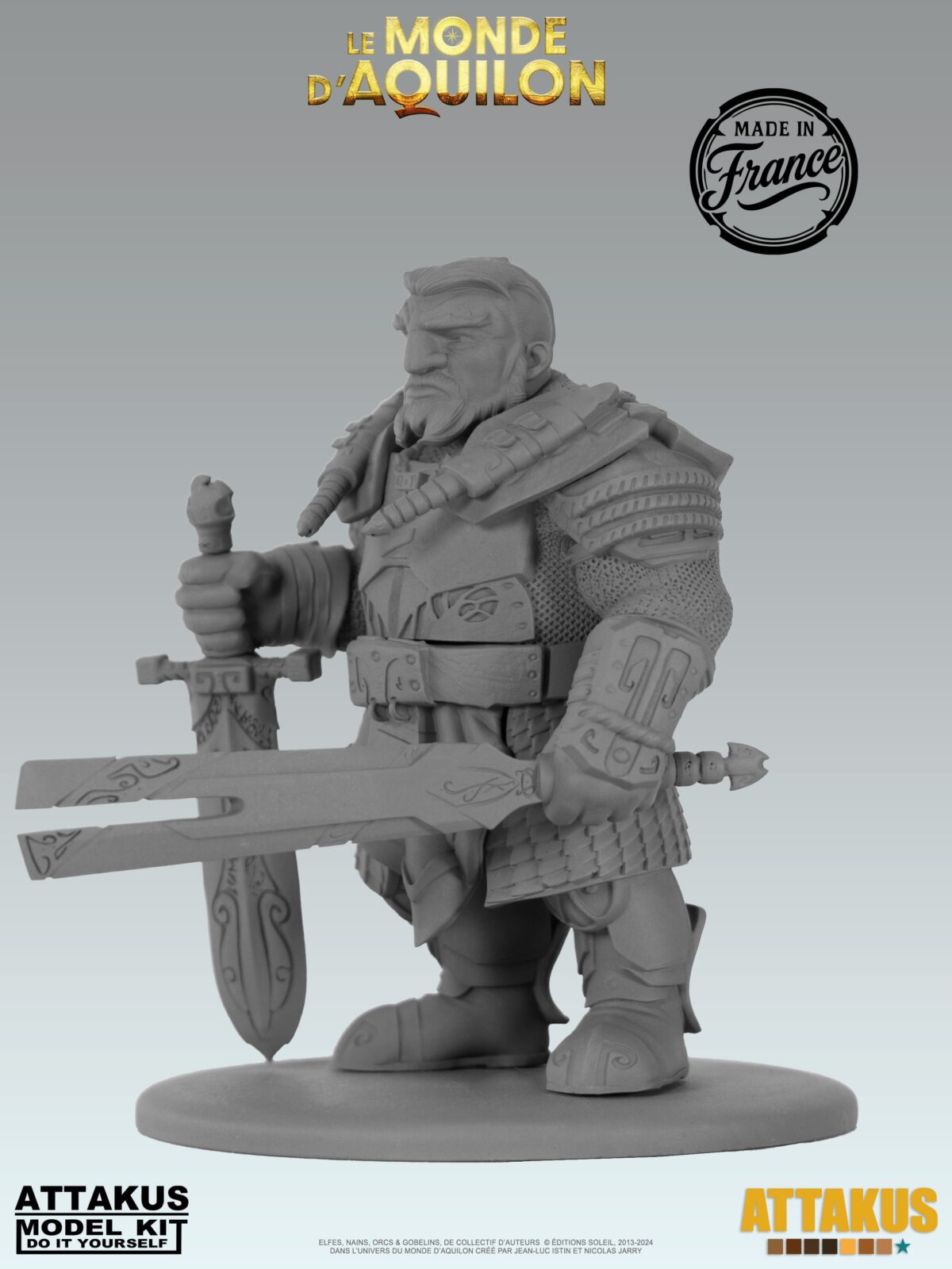 Figurine Redwin (Nains) à peindre - taille M (6-9cm)