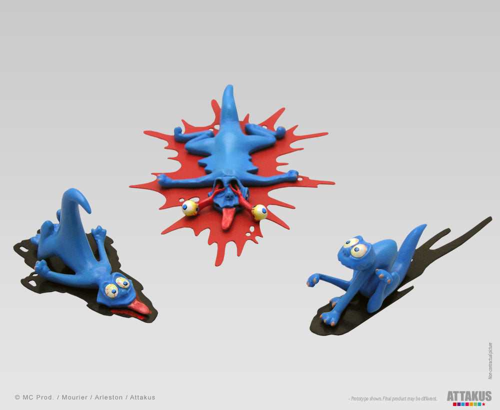 Figurine résine de 3 schfoumpfs n°2 - Troy