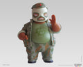 Figurine résine El Panda Kamo - Lucha Libre