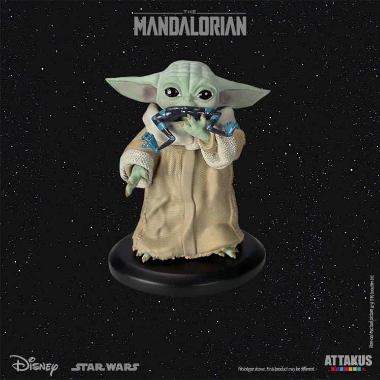 Figurine résine Grogu « Eating the Frog » 1/5e - The Mandalorian