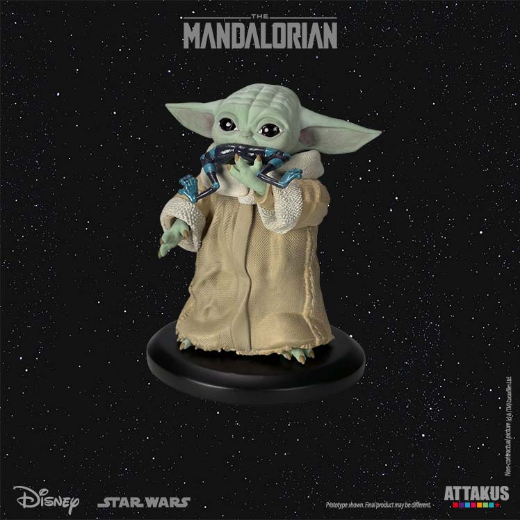 Figurine résine Grogu « Eating the Frog » 1/5e - The Mandalorian
