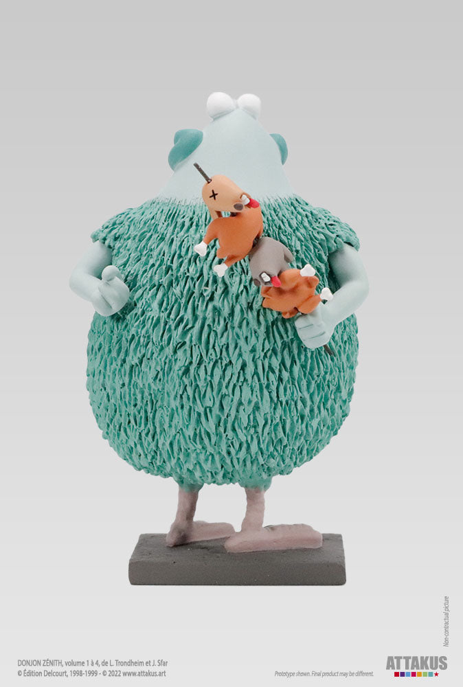 Figurine résine Grogro et sa brochette de tilapins - Donjon Zenith