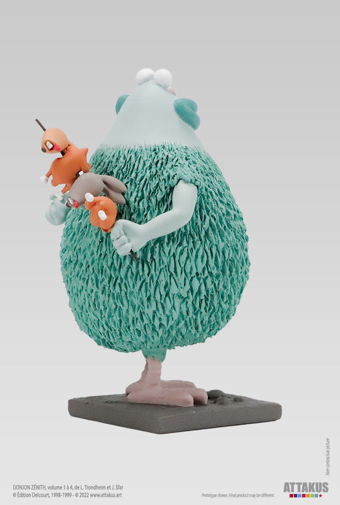 Figurine résine Grogro et sa brochette de tilapins - Donjon Zenith