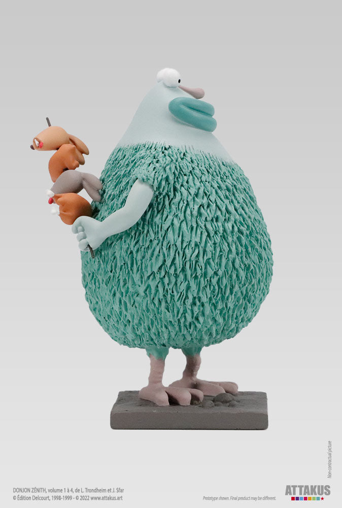 Figurine résine Grogro et sa brochette de tilapins - Donjon Zenith