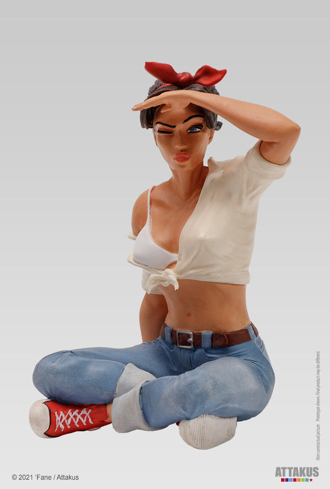 Figurine résine Lillie Roadrunner - collection Pin-Up