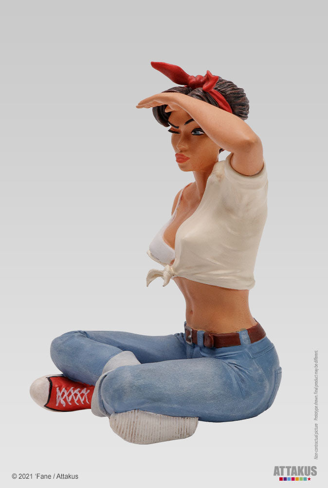 Figurine résine Lillie Roadrunner - collection Pin-Up