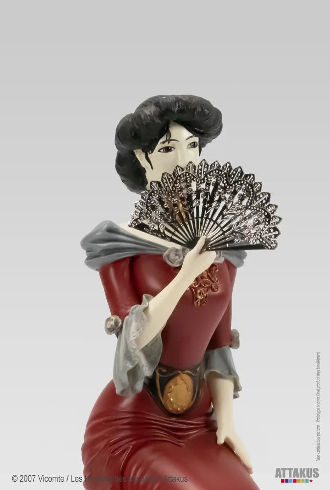 Figurine résine Sasmira - Version rouge - collection Pin-Up