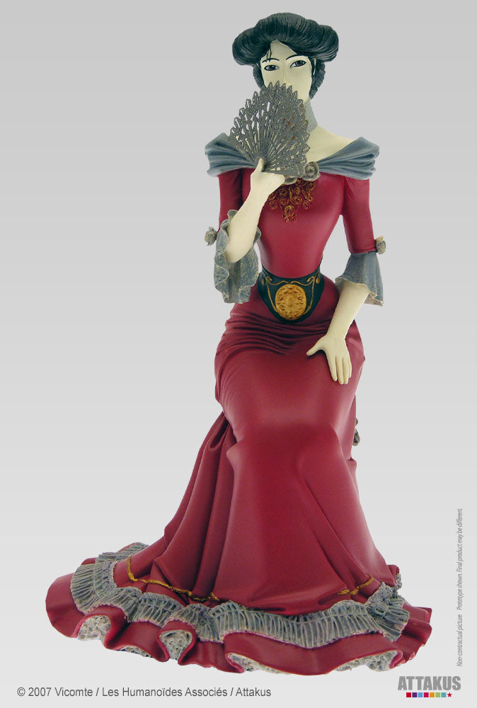 Figurine résine Sasmira - Version rouge - collection Pin-Up