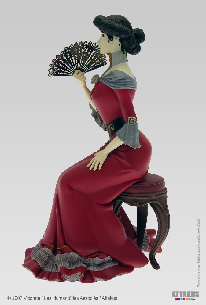 Figurine résine Sasmira - Version rouge - collection Pin-Up