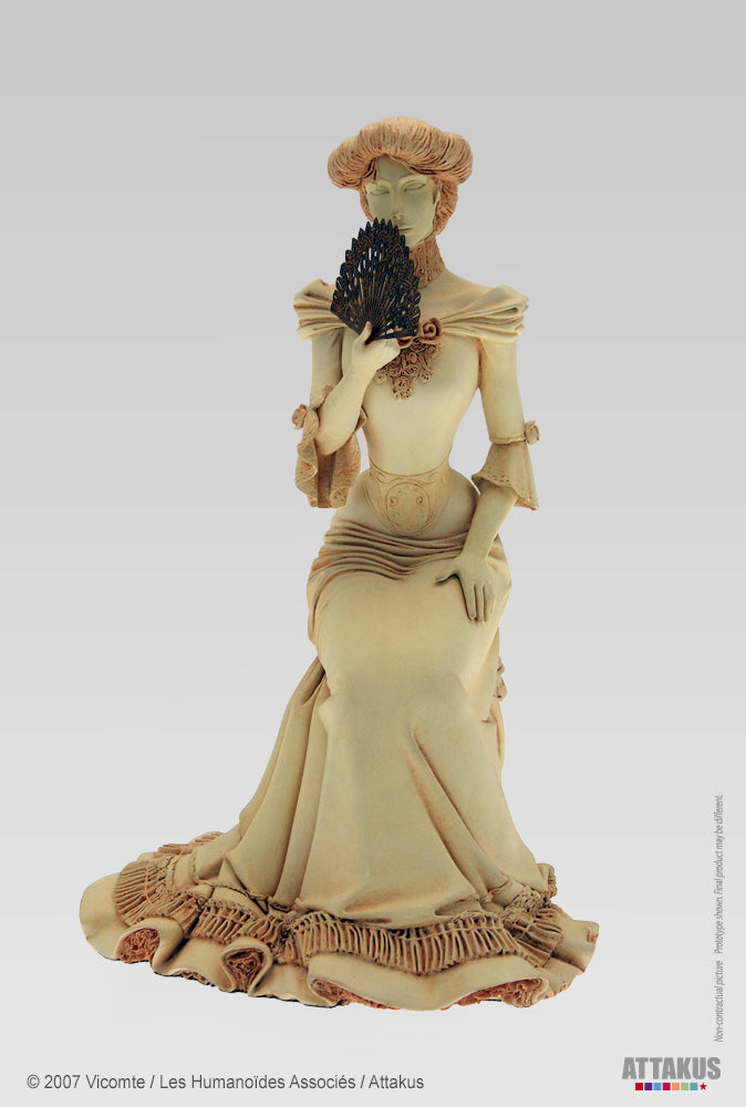 Figurine résine Sasmira version ivoire - collection Pin-Up