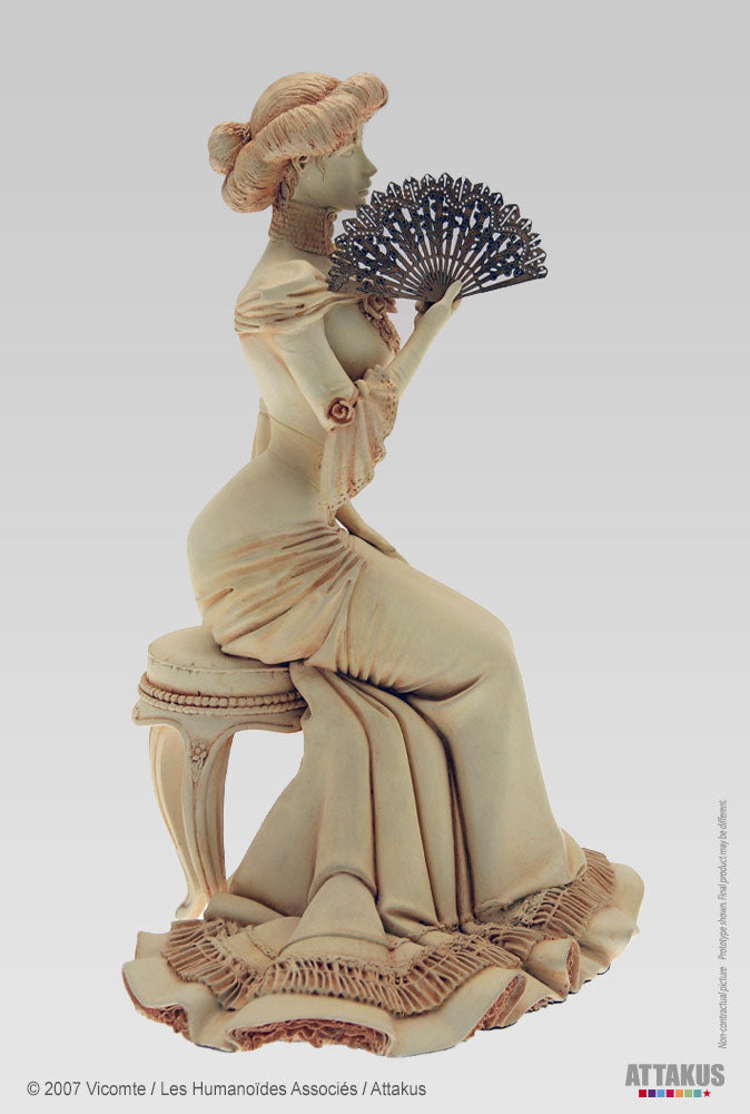 Figurine résine Sasmira version ivoire - collection Pin-Up