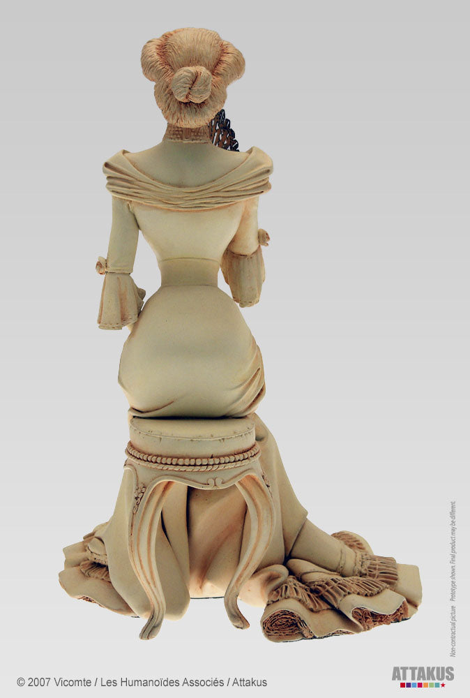 Figurine résine Sasmira version ivoire - collection Pin-Up