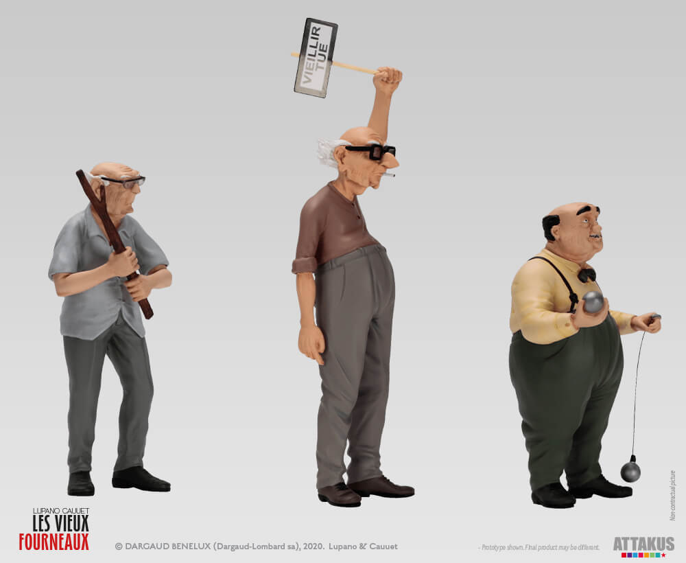 Figurine résine Les Vieux Fourneaux - Coffret collector