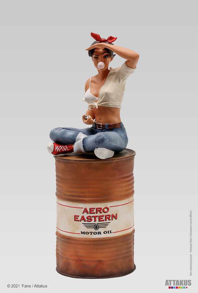 Figurine résine Lillie Roadrunner Aero Eastern - collection Pin-Up