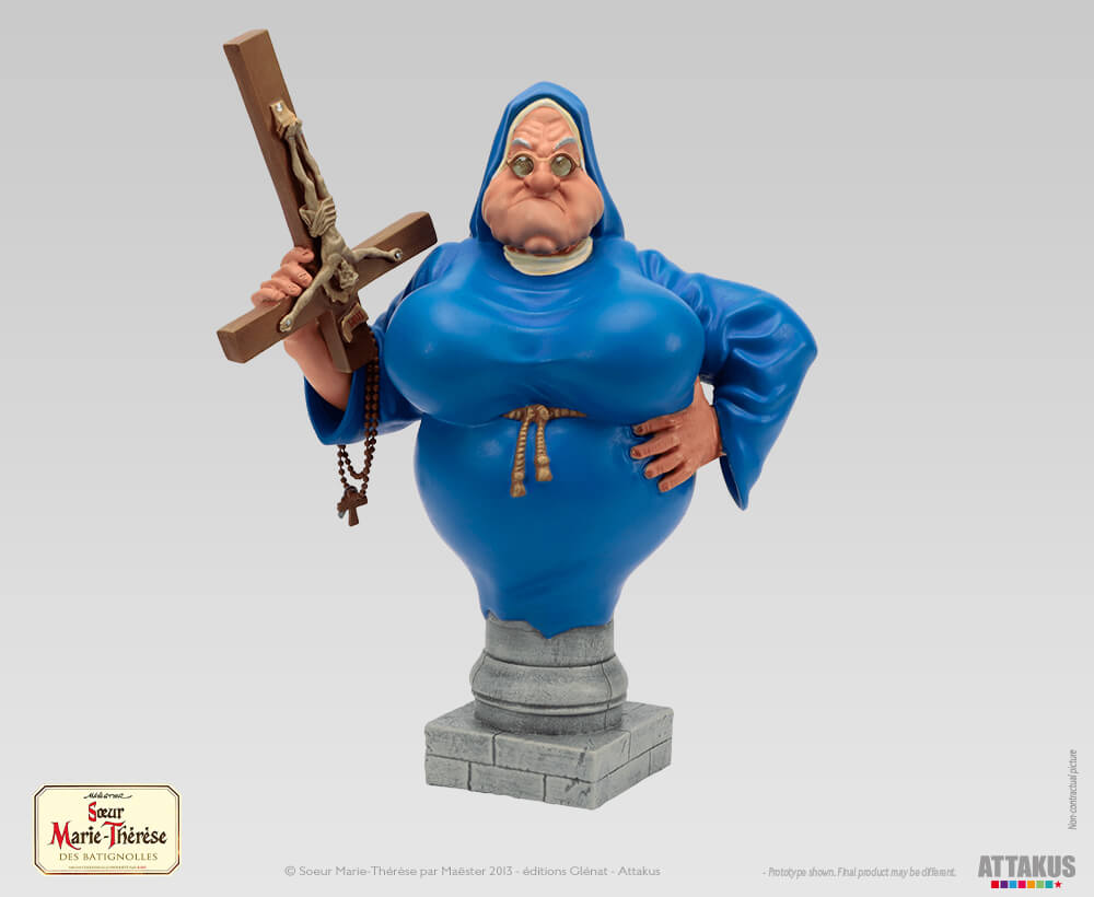 Buste résine Sœur Marie-Thérèse des Batignolles
