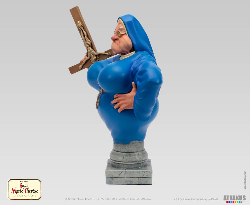 Buste résine Sœur Marie-Thérèse des Batignolles