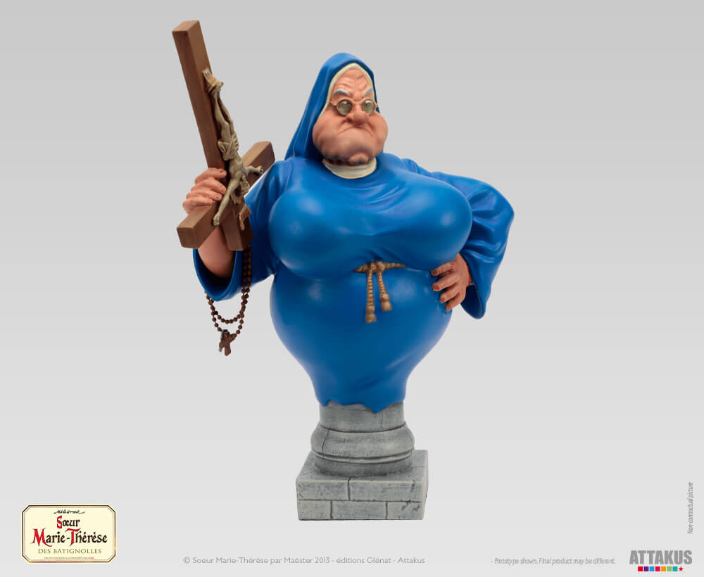 Buste résine Sœur Marie-Thérèse des Batignolles