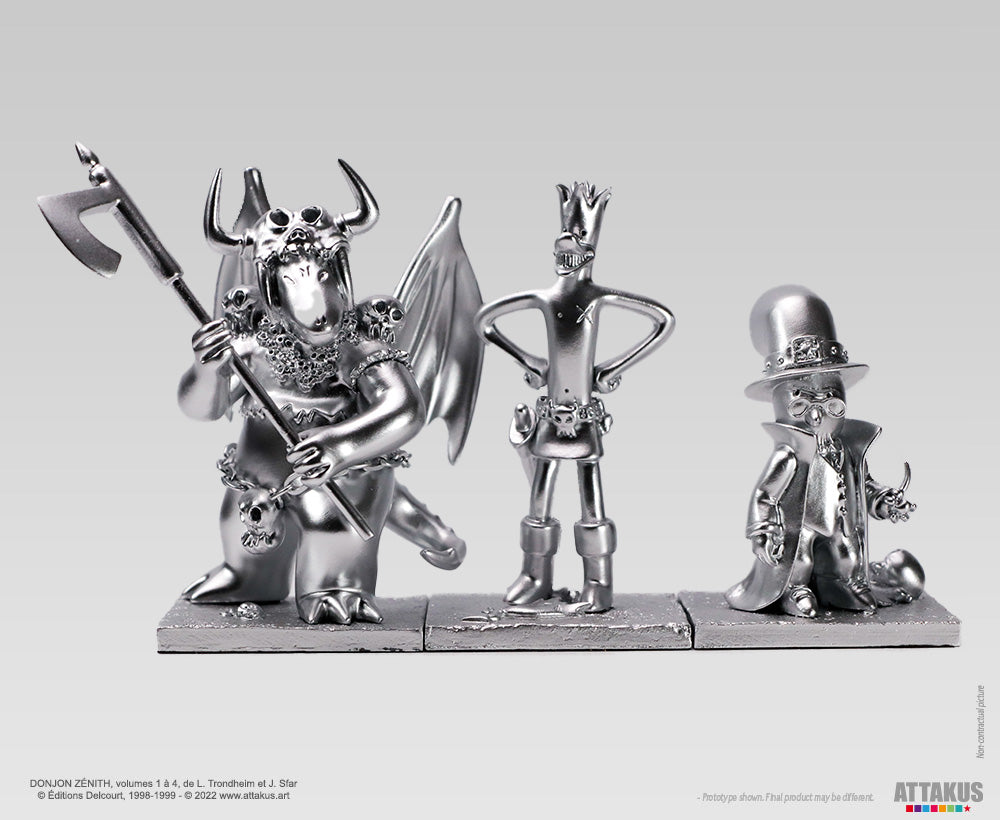 Figurine résine Donjon Trio ARGENT
