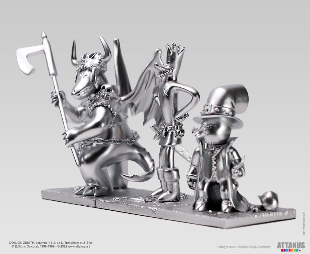 Figurine résine Donjon Trio ARGENT