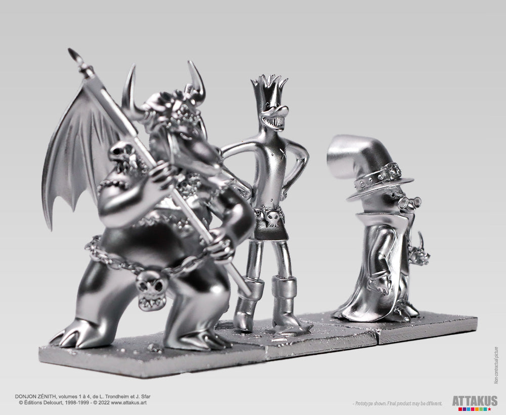 Figurine résine Donjon Trio ARGENT