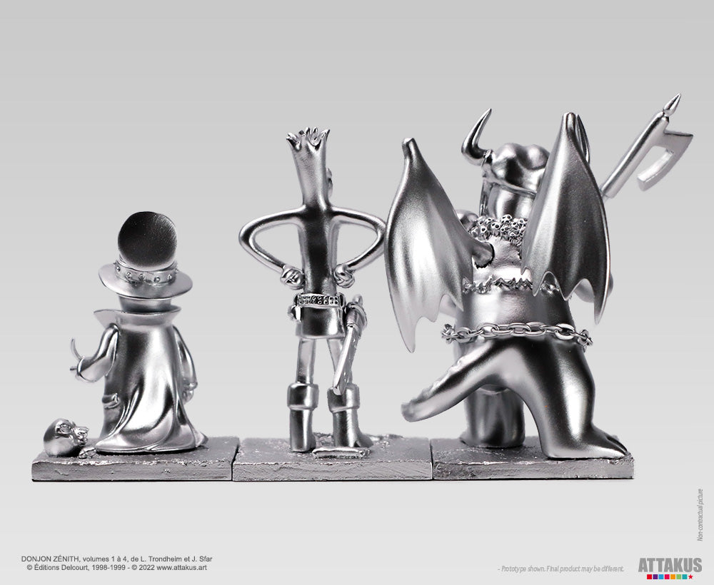 Figurine résine Donjon Trio ARGENT