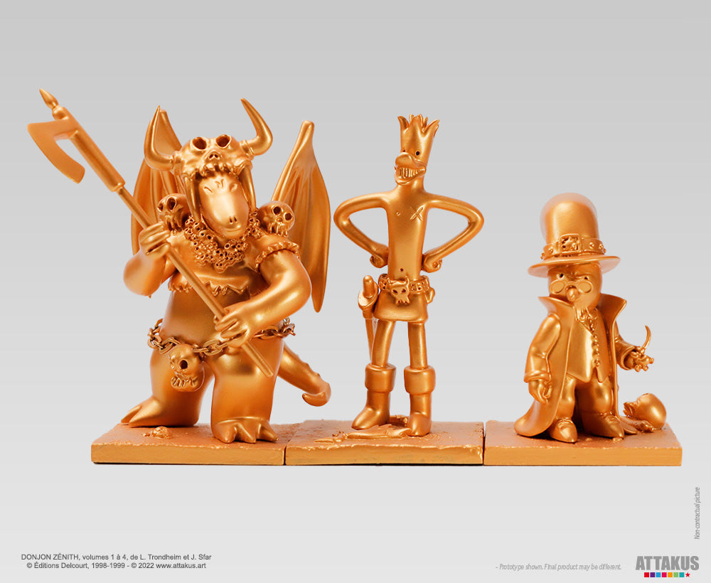 Figurine résine Donjon Trio OR