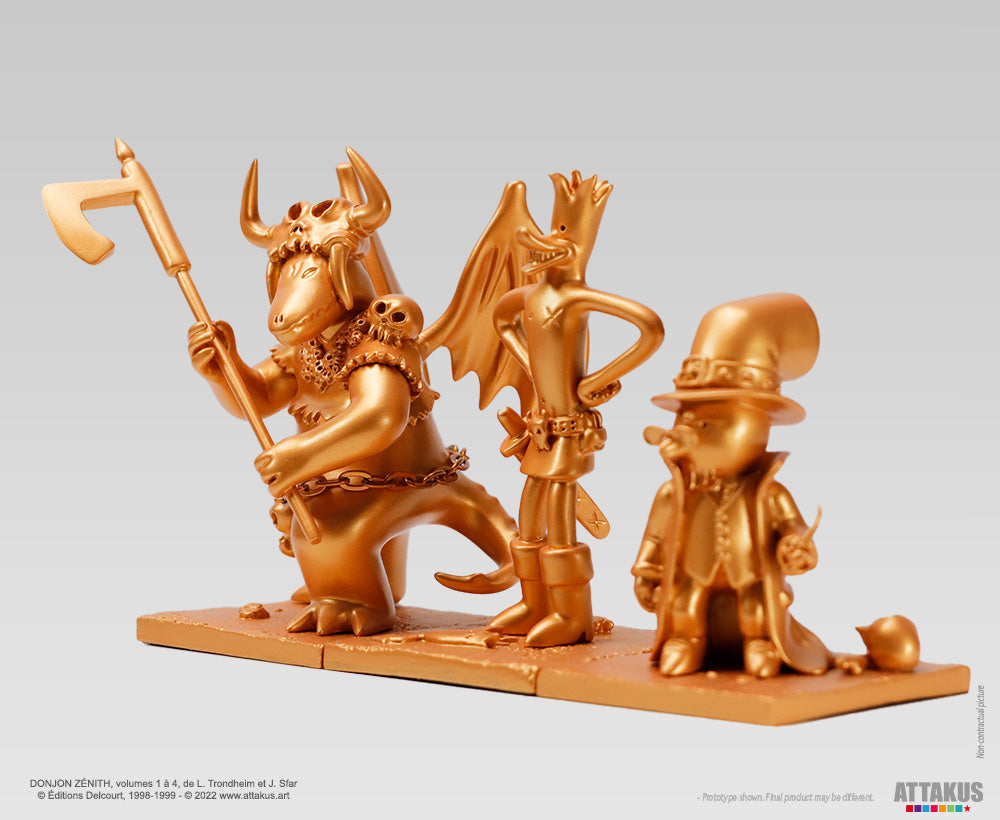 Figurine résine Donjon Trio OR