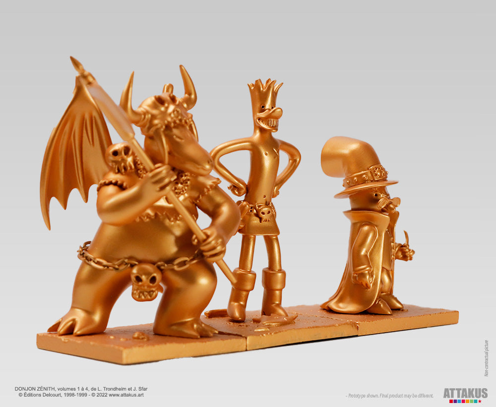 Figurine résine Donjon Trio OR