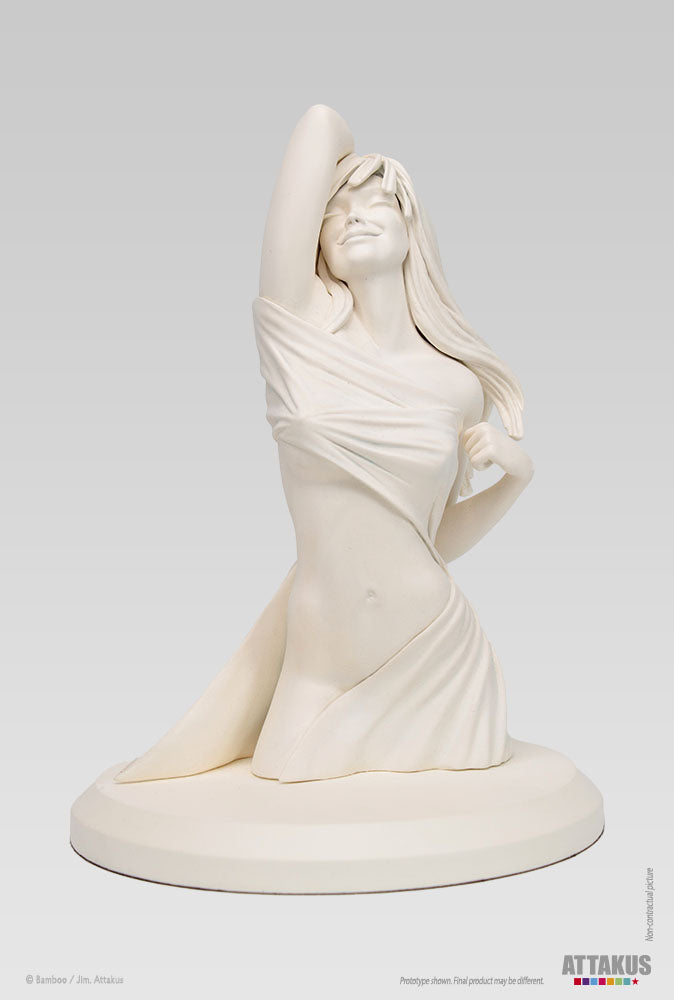 Figurine résine Marie - blanche - collection Pin-Up