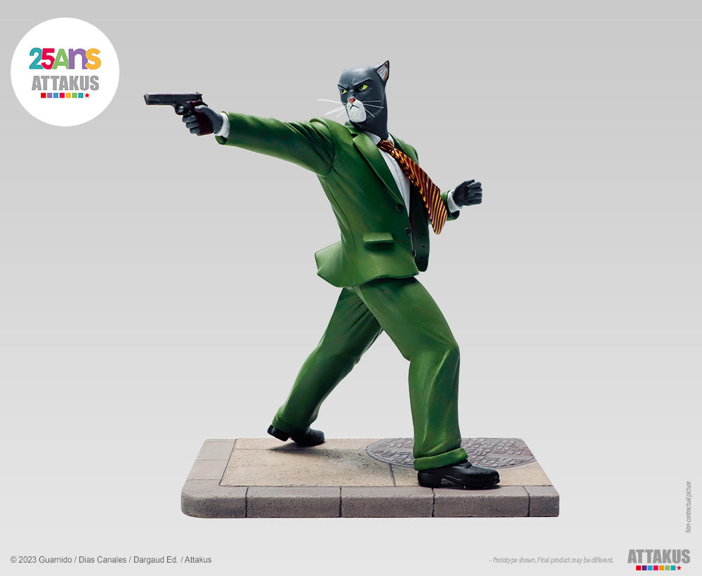 Figurine résine John Blacksad paré à tirer