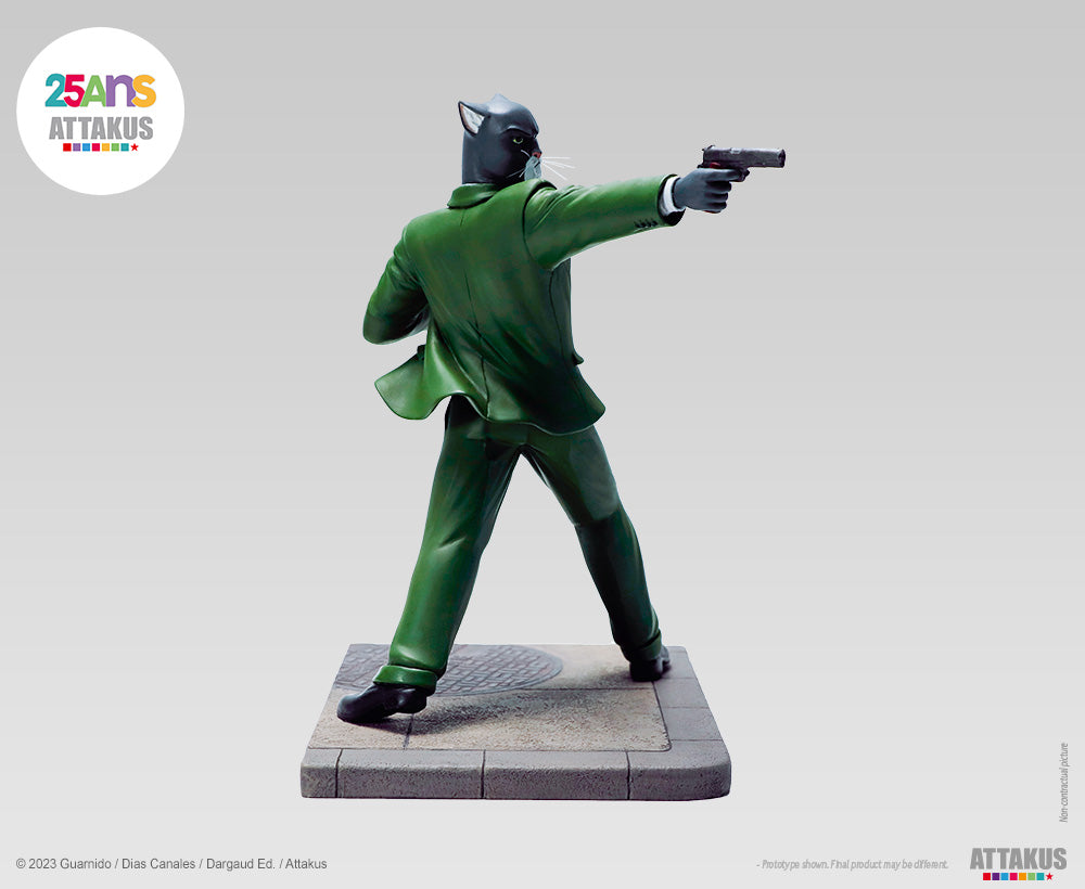 Figurine résine John Blacksad paré à tirer