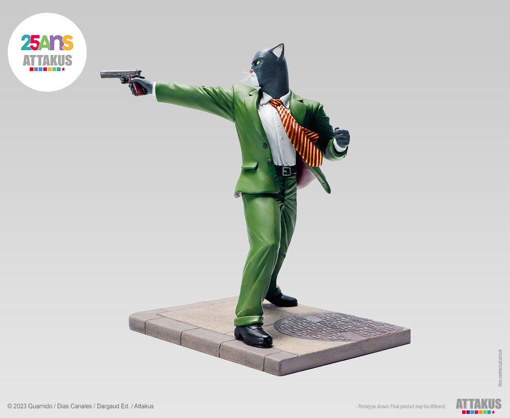 Figurine résine John Blacksad paré à tirer