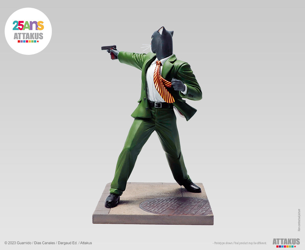 Figurine résine John Blacksad paré à tirer