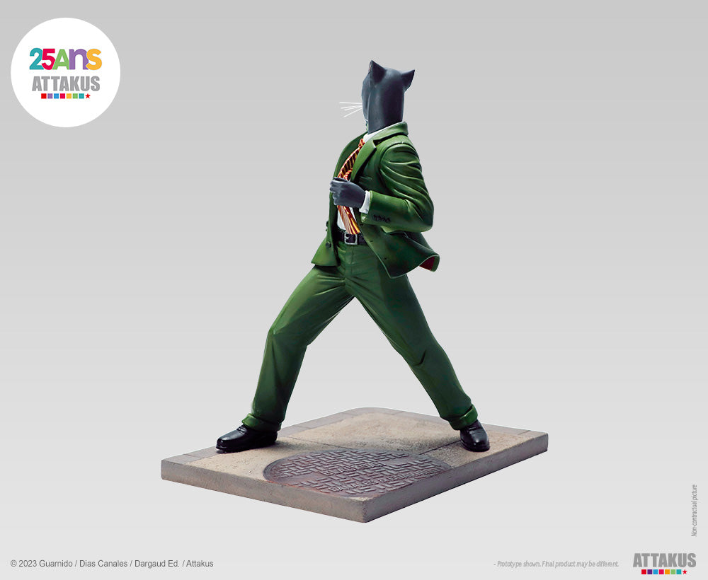 Figurine résine John Blacksad paré à tirer