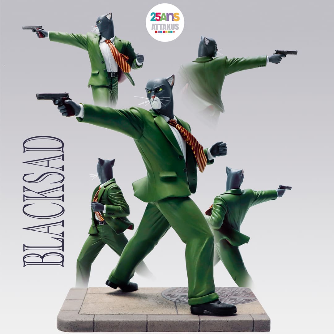 Figurine résine John Blacksad paré à tirer