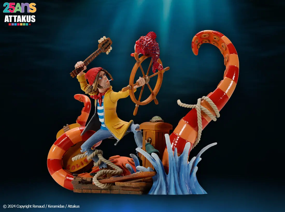 Figurine résine RENAUD - Dès que le vent soufflera… Version Diorama